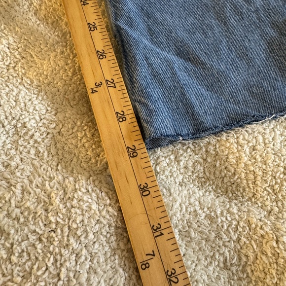 Zara Jeans womens size 6 high rise z1975 straight leg Denim Ankle Mid Blue - Picture 14 of 15